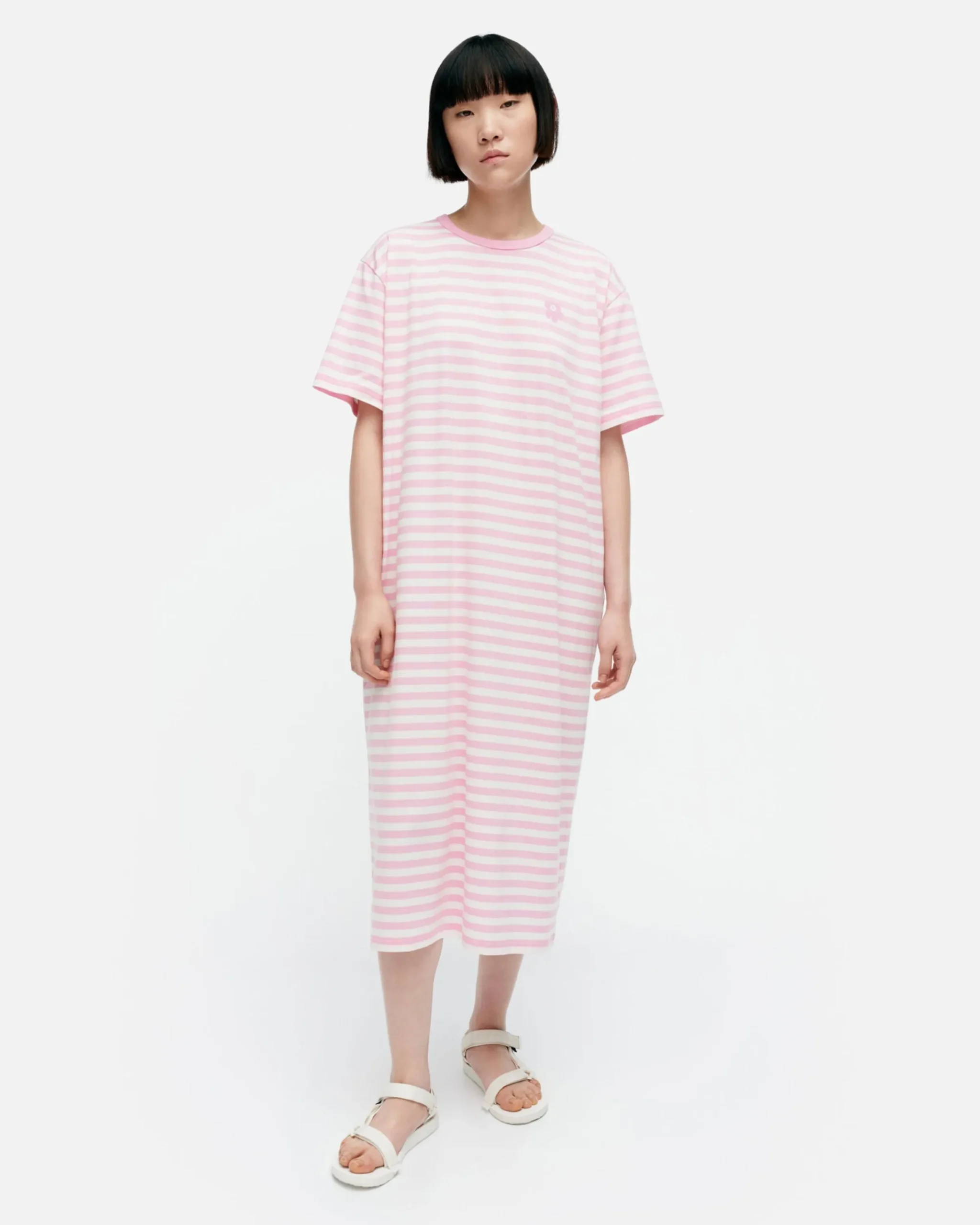 Marimekko Mekot^Kioski Tasaraita Oversized Trikoomekko