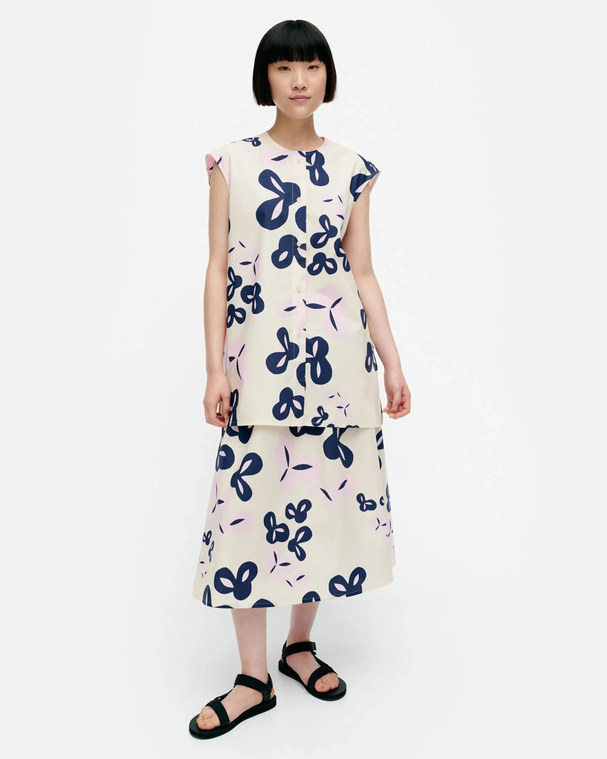 Marimekko Paidat Ja Tunikat^Pudas Poiminto Puuvillapopliinitunika