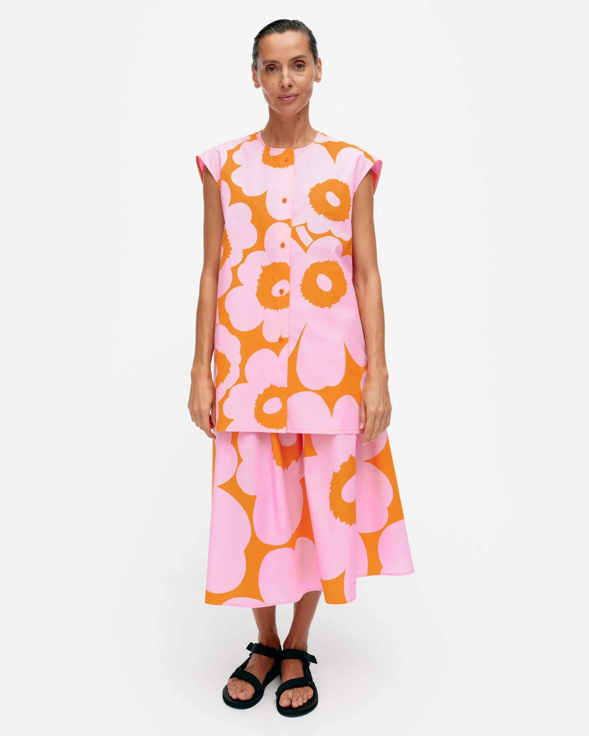 Marimekko Paidat Ja Tunikat^Pudas Unikko Puuvillapopliinitunika