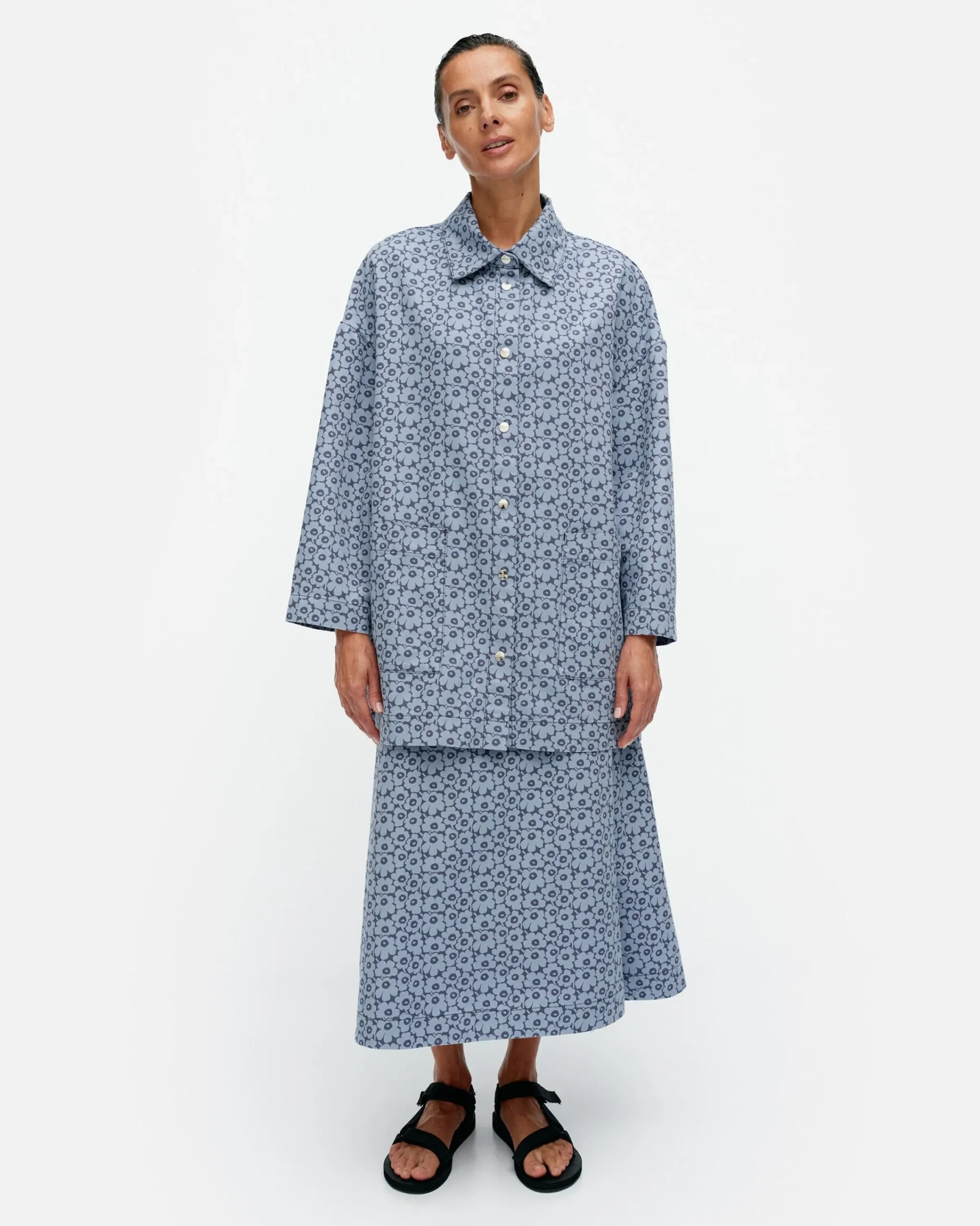 Marimekko Paidat Ja Tunikat^Sumu Unikko Puuvillapaitatakki