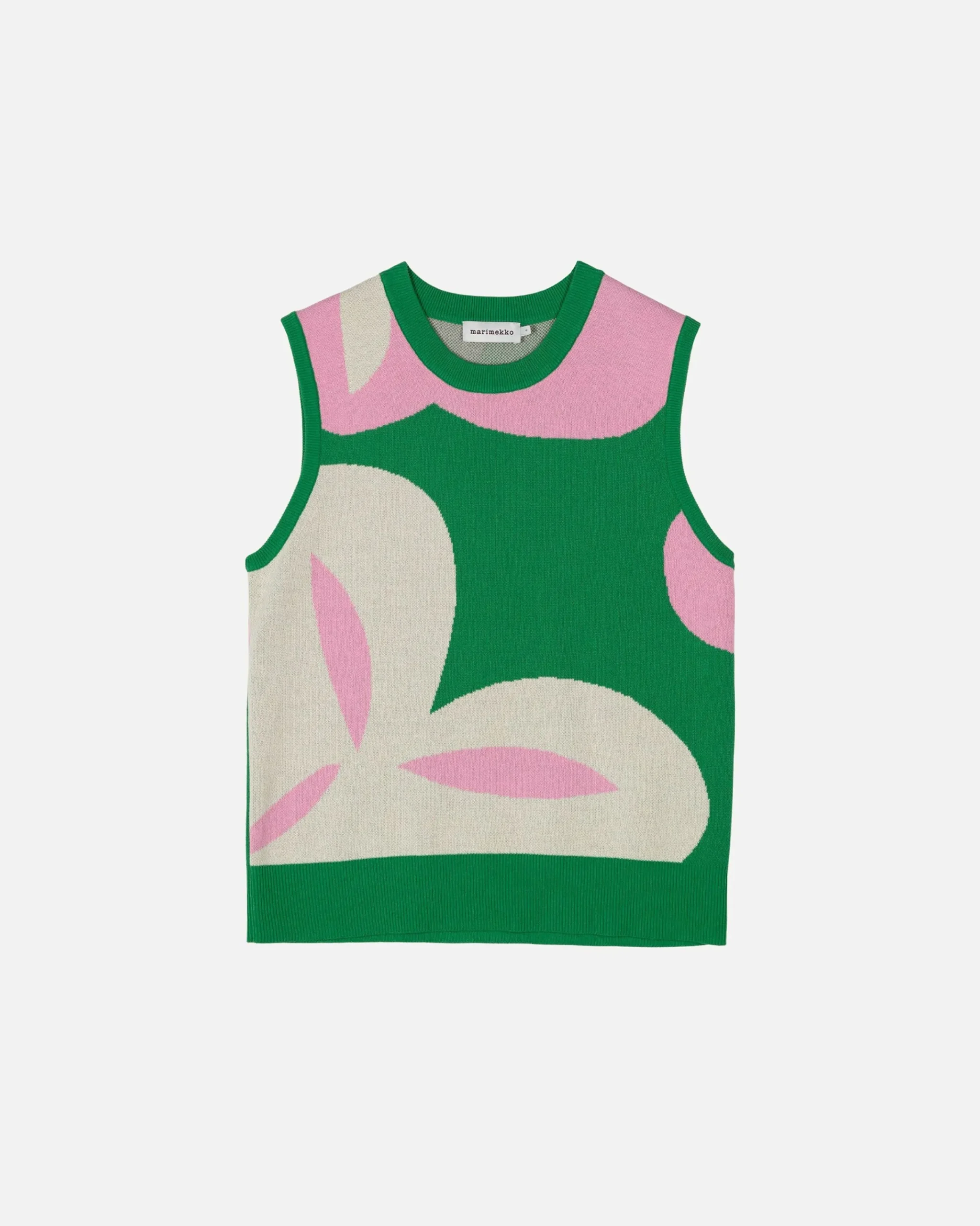 vesikko_poiminto_puuvillaneuleliivi_4.webp Marimekko Neuleet^Vesikko Poiminto Puuvillaneuleliivi