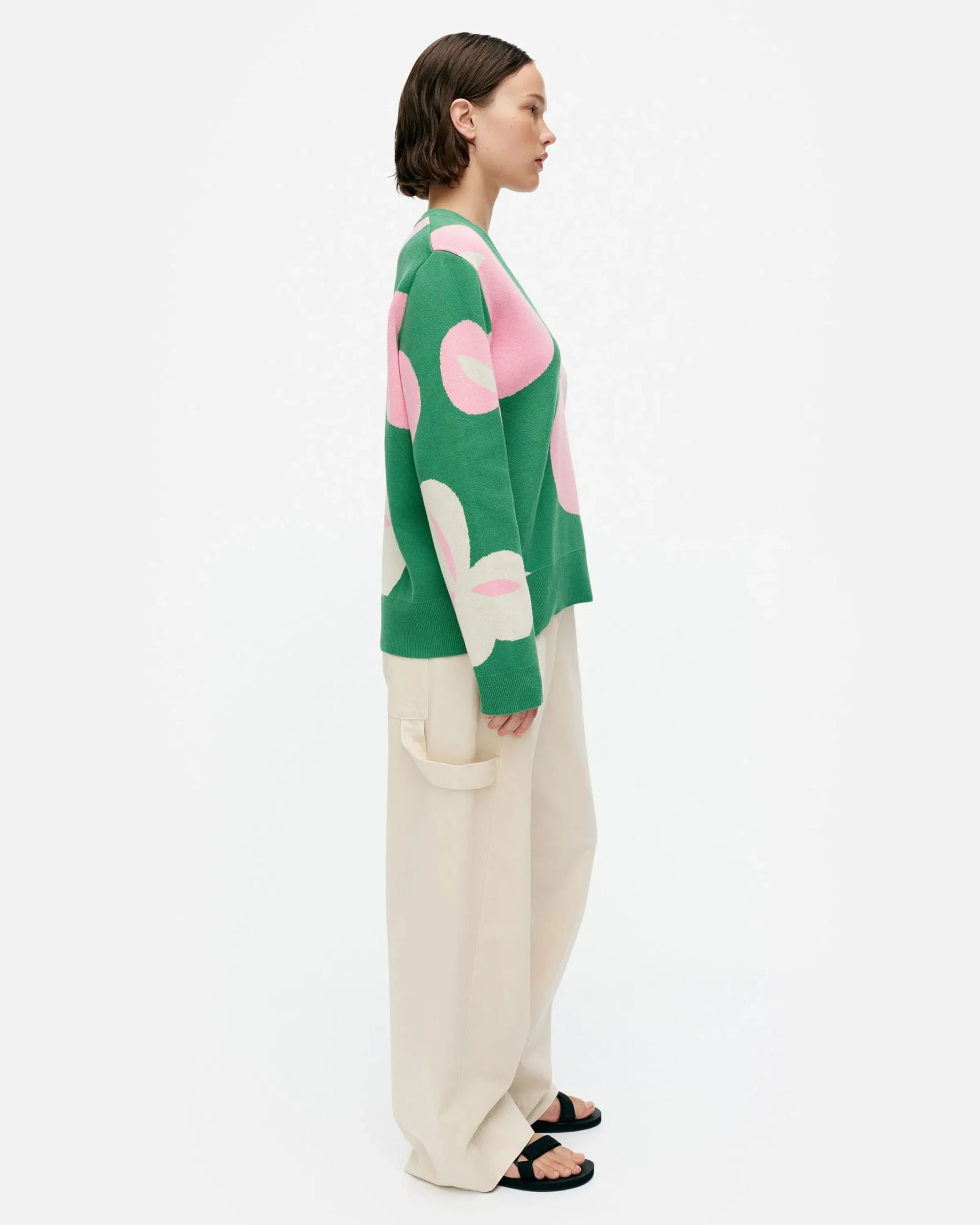 Marimekko Neuleet^Viuhko Poiminto Puuvillaneulepusero