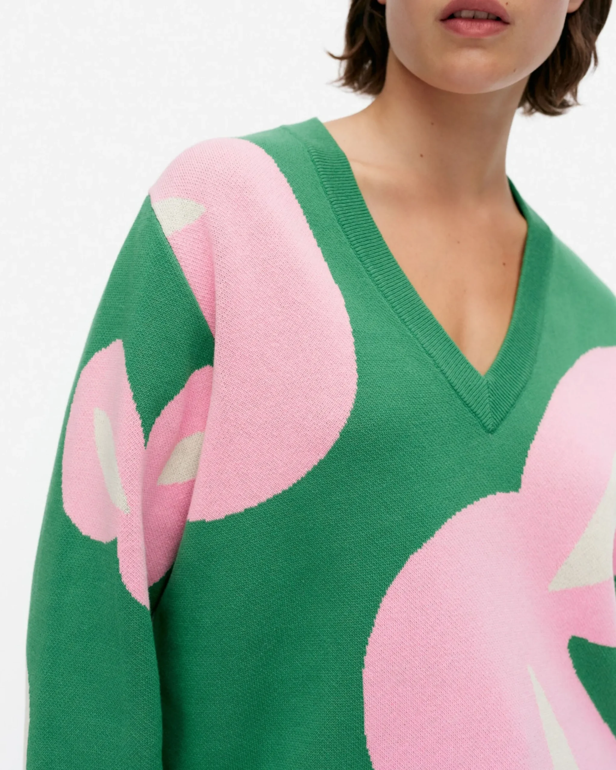 viuhko_poiminto_puuvillaneulepusero_3-2.webp Marimekko Unisex^Viuhko Poiminto Puuvillaneulepusero